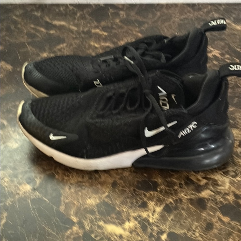 Nike Air Max Black and White Athletic Shoes